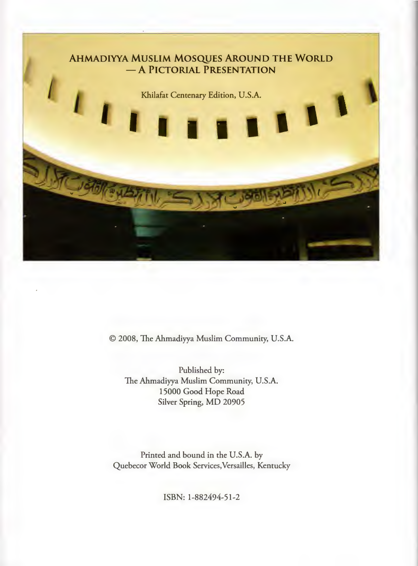 Ahmadiyya Muslim Mosques Around the World